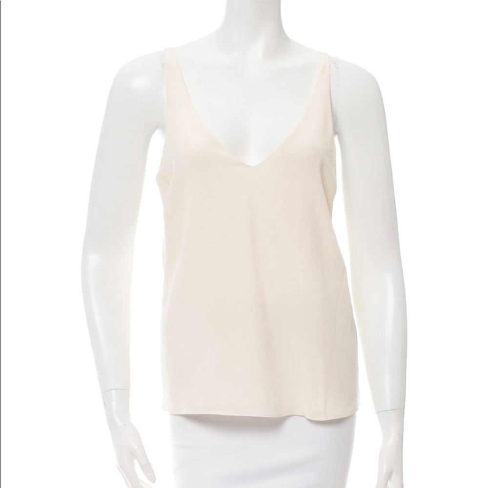 *SOLD* Tibi Silk V Neck Tank in size 2